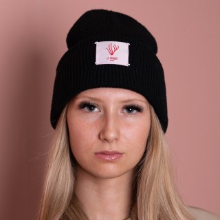 Bonnet avec patch logo brodé