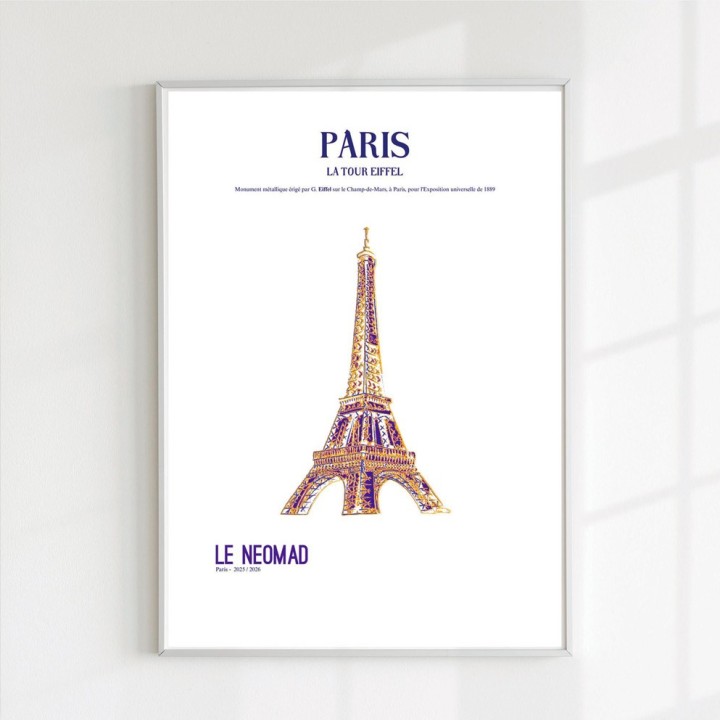 La Tour Eiffel  affiche signée et numérotée