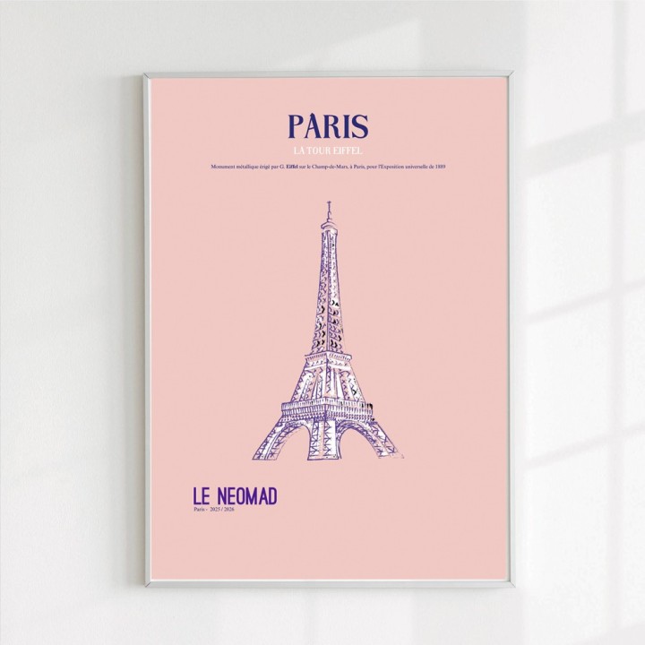 La Tour Eiffel  affiche signée et numérotée