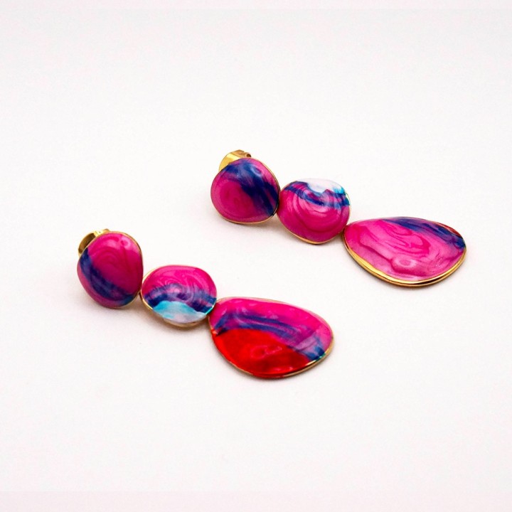 Les rococos – bleu / rose